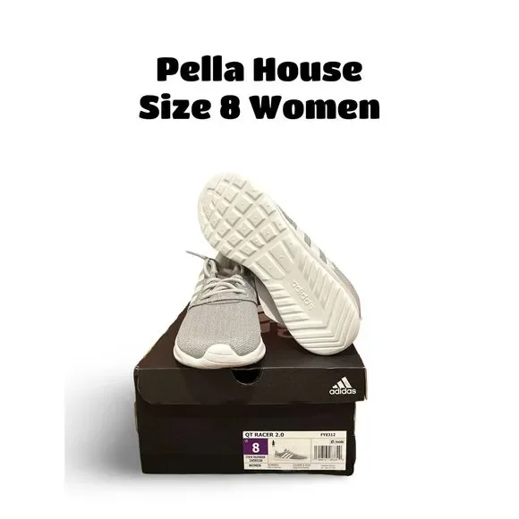 adidas gazelle silver green womens ADIDAS WOMEN'S QT RACER CLOUDFOAM RUNNING SHOES SNEAKERS sz 7 CORE BLA –  FRIOCONNECT LLC main image 1